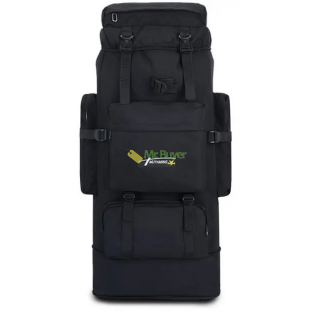 Туристичний тактичний рюкзак з розсувним дном на 85 л 85х36х16 см Чорний (25209) - зображення 1