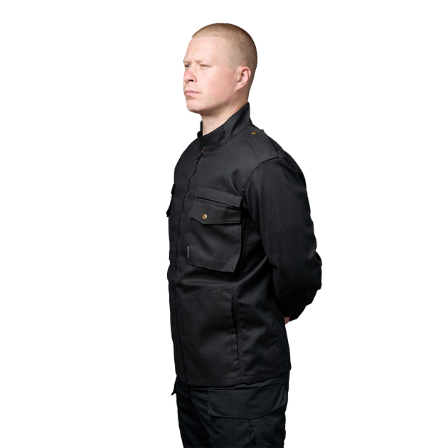 Куртка тактична зносостійка полегшена для силових структур Urban Brotherhood M65 R2D2 Чорний 54 TR_BH-U-JM65R2-B-48-170 - зображення 2