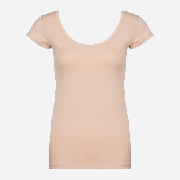 Koszulka damska bawełniana Zaiia ZATS03 36 Beżowa (8222326866821) - obraz 5