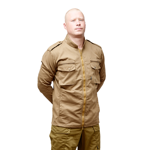 Куртка тактическая износостойкая облегченная для силовых структур М65 R2D2 койот 52-54/182-188 TR_BH-U-JM65R2-K-52-182 - изображение 1