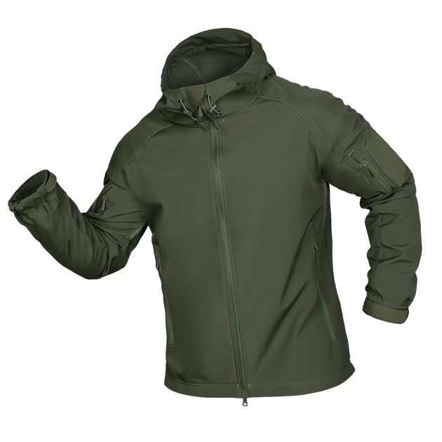 Куртка тактична демісезонна чоловіча для силових структур Stalker SoftShell Олива (7225), XL TR_7225(XL) - зображення 1