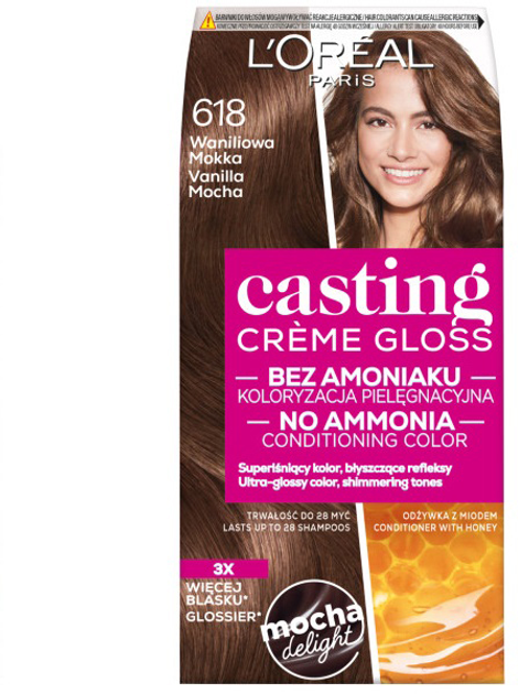 Фарба для волосся L'Oreal Paris Casting Creme Gloss 618 Ванільний Мокка 239 г (3600523979806) - зображення 1