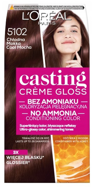 Farba do włosów L'Oreal Paris Casting Creme Gloss 5102 Chłodna Mokka 239 g (3600523807024) - obraz 1