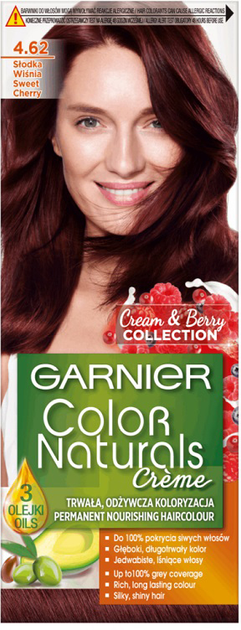 Крем-фарба для волосся Garnier Color Naturals Creme 4.62 Солодка вишня 156 г (3600542213905) - зображення 1