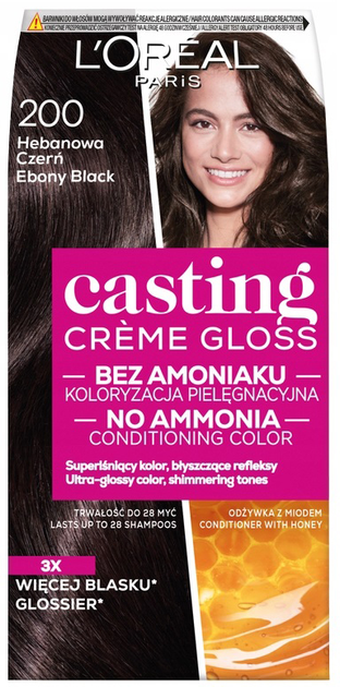 Фарба для волосся L'Oreal Paris Casting Creme Gloss 200 Чорне дерево 246 г (3600521125540) - зображення 1
