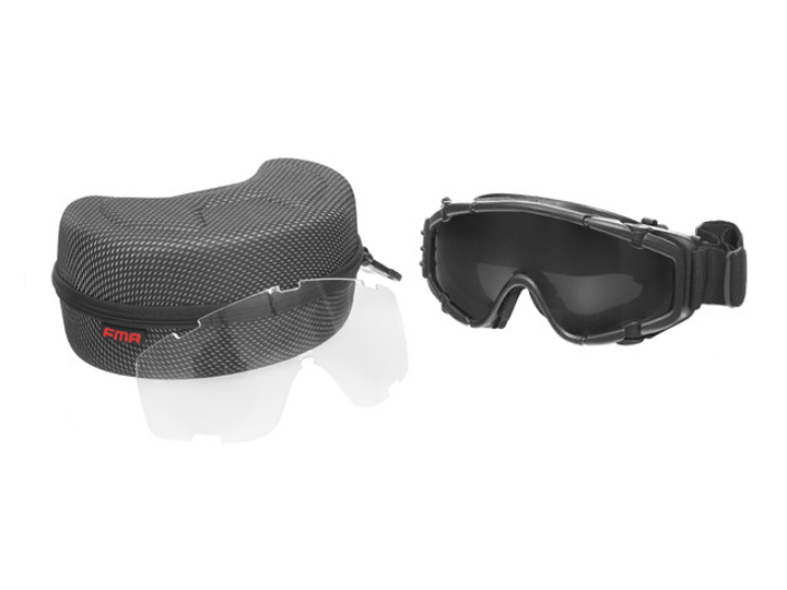 Защитные очки (маска) с вентилятором – BLACK [FMA] - изображение 1