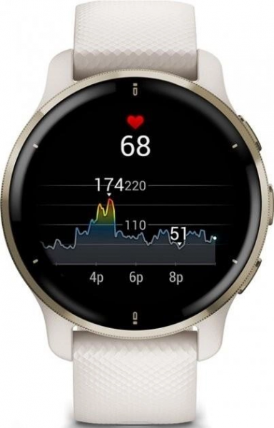 Смарт-часы Garmin Venu 2 Plus Cream Gold S. Steel Bezel w. Ivory Case and S. Band (010-02496-02/12) - изображение 3