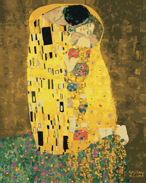 Malowanie numeryczne Brushme The Kiss autorstwa Gustava Klimta 40 x 50 (BS21783) - obraz 1