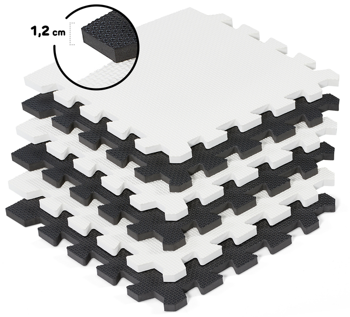 Dywan-puzzle Kinderkraft Luno Black 30 elementów (KKMLUNOBLK0000) - obraz 3