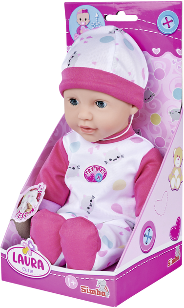 Lalka bobas Simba Toys Laura z efektami dźwiękowymi Zamyka oczy 30 cm (5140004) - obraz 8