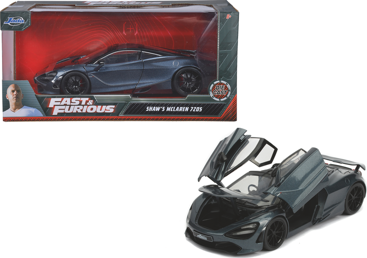 Metalowy samochód Jada Szybcy i Wściekli Hobbs i Shaw McLaren 720S 1:24 (253203036) - obraz 9
