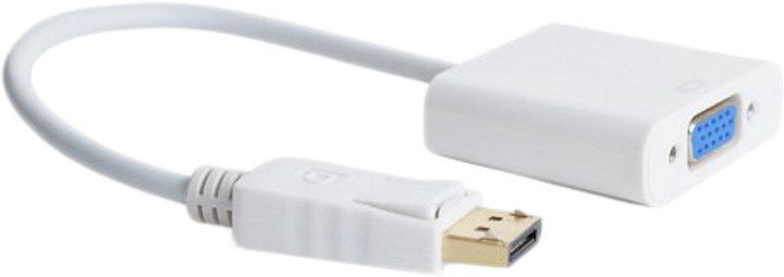 Adapter Cablexpert DisplayPort na VGA (A-DPM-VGAF-02-W) - obraz 1