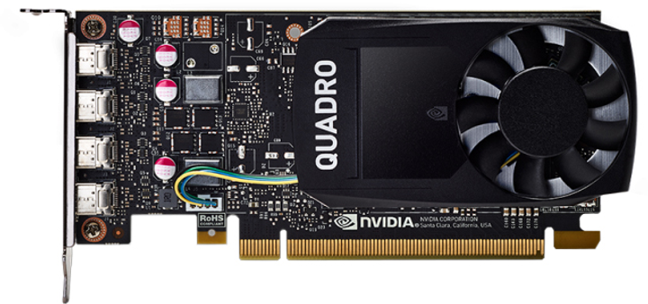 Karta graficzna PNY PCI-Ex NVIDIA Quadro P1000V2 4GB GDDR5 128bit 4 x miniDisplayPort (VCQP1000V2-SB) - obraz 1