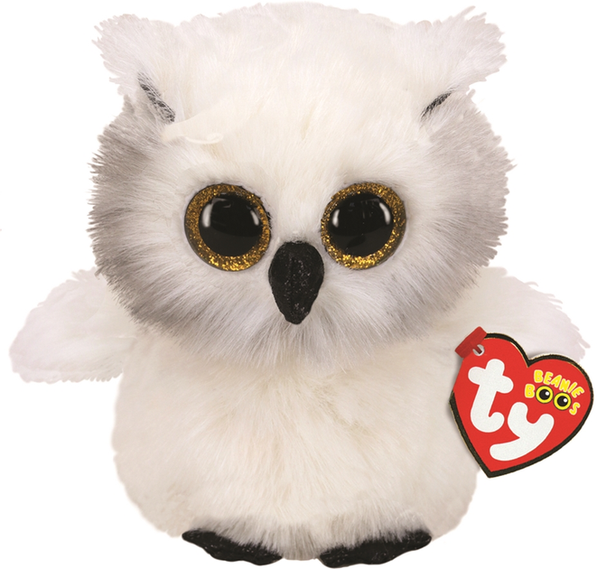 М'яка іграшка TY Beanie Boo's 36305 Біла сова Snowy Owl 15 см (8421363056) - зображення 1