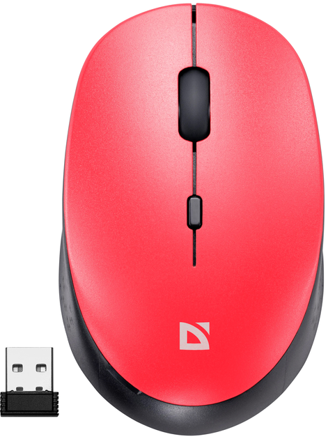 Mysz Defender Auris MB-027 Bezprzewodowy Czerwony (4745090821796) - obraz 1