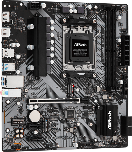 Płyta główna ASRock B650M-H/M.2+ (sAM5, AMD B650, PCI-Ex16) - obraz 2