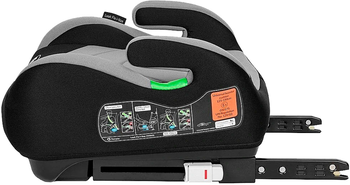 Booster Lionelo Luuk Fix I-Size 15-36 kg Grey Stone (LO-LUUK FIX I-SIZE GREY STONE) - obraz 4