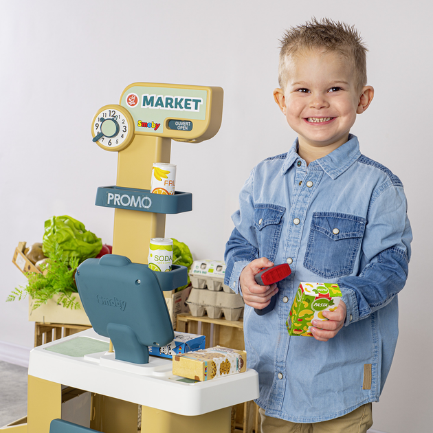 Ігровий набір Smoby Маркет з візком та аксесуарами (7600350238) - зображення 6