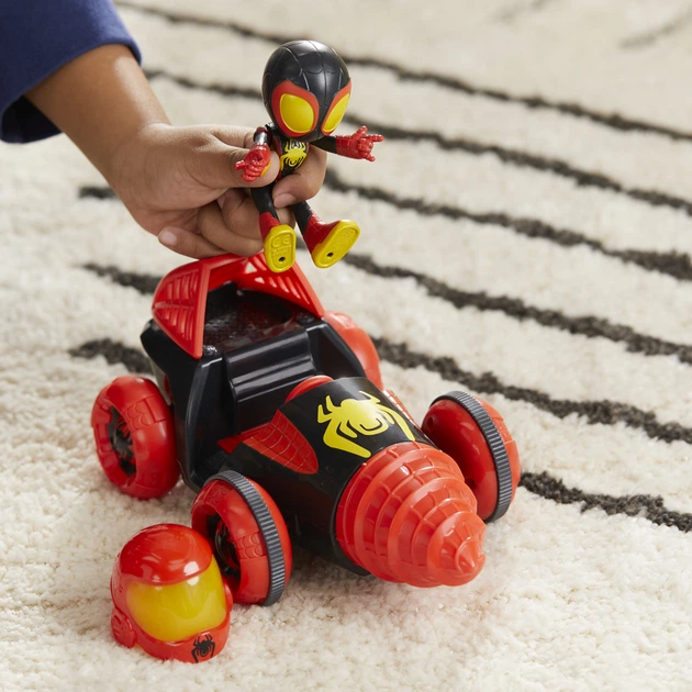 Zestaw zabawek Hasbro Webspinners Pojazd i Spiderman i jego niesamowici przyjaciele (F6775/F7253) - obraz 3