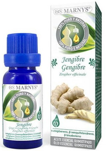 Ефірна олія імбиру Marnys Aceite Esencial Alimentario De Jengibre Estuche 15 мл (8410885082190) - зображення 1