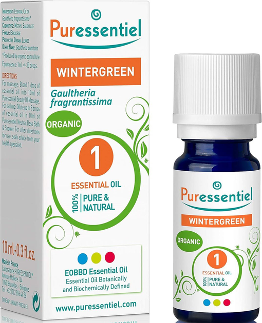 Olejek eteryczny Wintergreen Puressentiel Wintergreen Essential Oil 10 ml (3401399424366) - obraz 1