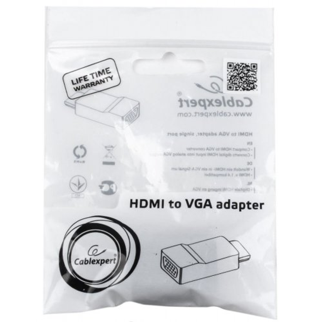 Adapter Cablexpert HDMI na VGA (A-HDMI-VGA-001) - obraz 3
