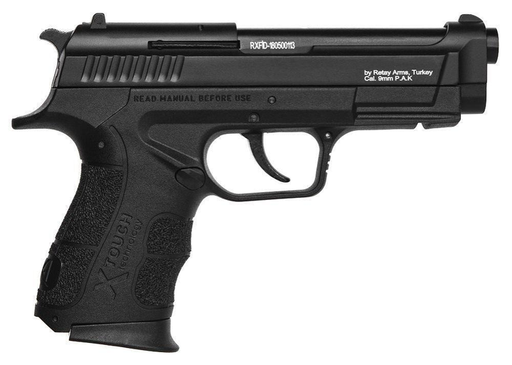 Пистолет стартовый Retay XPro Black +20 шт холостых патронов (9 мм) - изображение 2