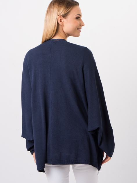 Kardigan damski oversize Zaiia ZASW04 One size Ciemnoniebieski (8228504515741) - obraz 2