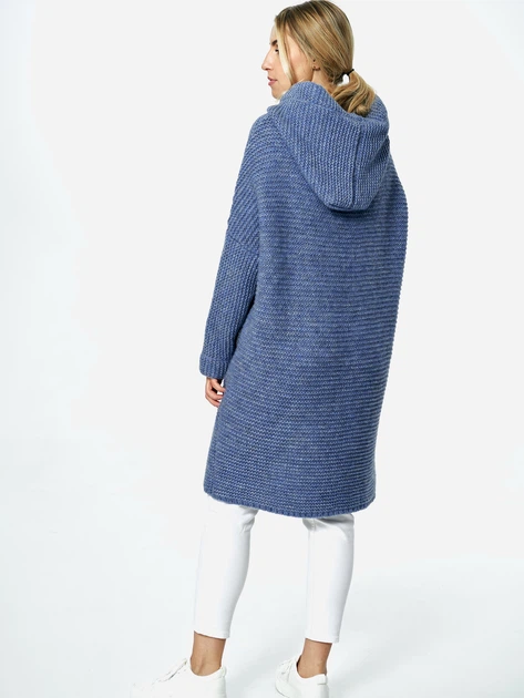 Kardigan damski oversize Figl M884 One size Niebieski (5902194412056) - obraz 2