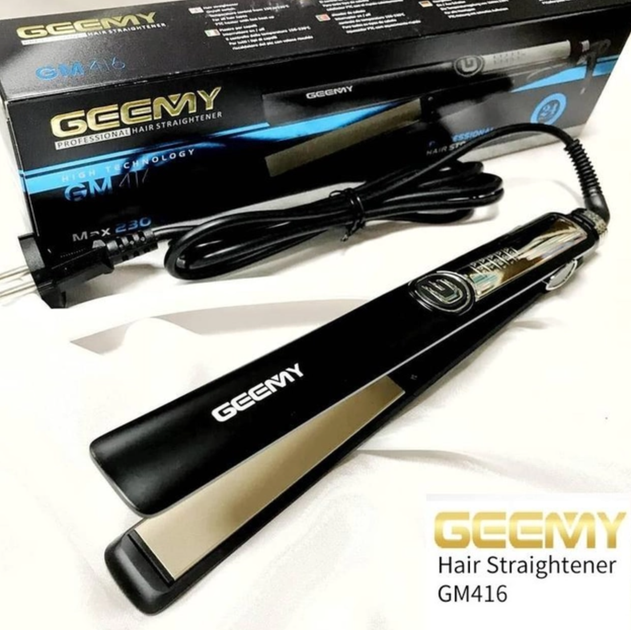 Утюжок для выпрямления волос GEEMY GM-416 с керамическим покрытием 5 температурных режимов Черный - изображение 2