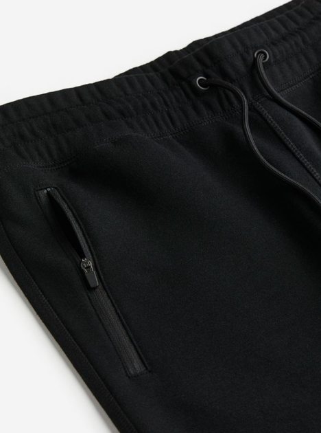 Чоловічі спортивні штани Slim Fit H&M (56489) XS Чорні - изображение 7