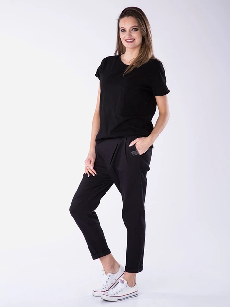 Spodnie boyfriend damskie Look Made With Love Look 415 XL/XXL Czarne (5903999300623) - obraz 3