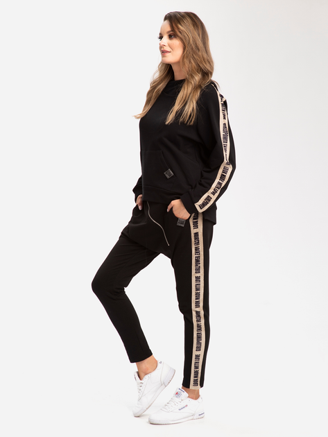 Spodnie dresowe damskie Look Made With Love Look 834 S Czarne (5903999301361) - obraz 4
