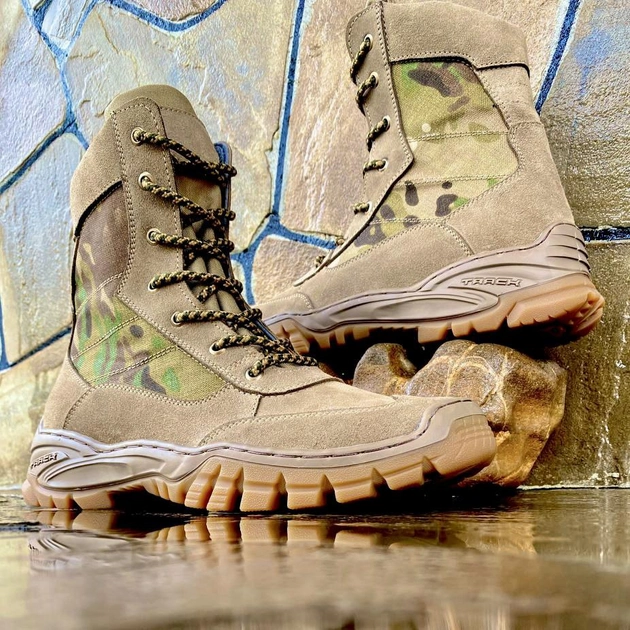 Демисезонные Берцы Тактические Ботинки Мужские Кожаные 48р (32 см) DSD-000017-RZ48 - изображение 2