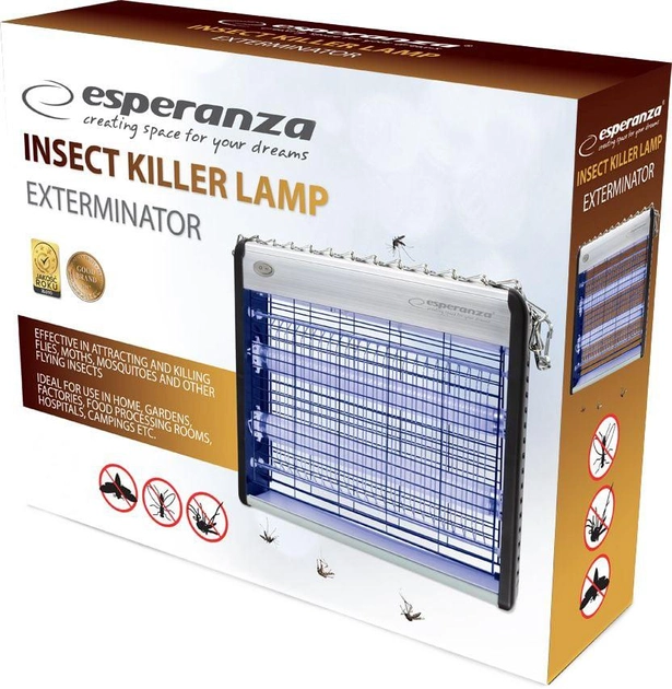 Lampa owadobójcza Esperanza EHQ003 Insect Killer Lamp Exterminator (5901299929070) - obraz 2