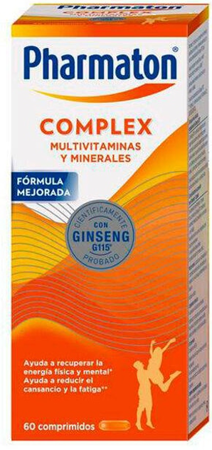 Комплекс вітамінів та мінералів Pharmaton Complex 60 капсул (8431794004004) - зображення 1
