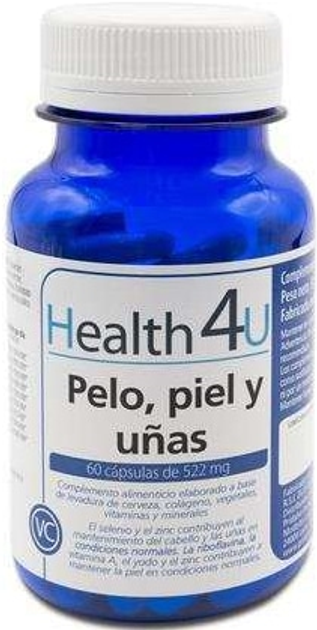 Комплекс вітамінів та мінералів H4u Pelo Piel Y Unas 522 mg 60 капсул (8436556080302) - зображення 1