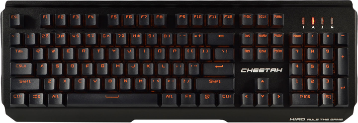 Клавіатура дротова HIRO Cheetah USB Black (5900626852012) - зображення 1