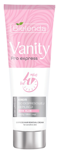 Крем для експрес-депіляції чутливої шкіри Bielenda Vanity Pro Express Pink Aloe 75 мл (5902169051945) - зображення 2