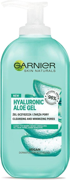 Żel do twarzy Garnier Skin Naturals Hyaluronic Aloe 200 ml (3600542328685) - obraz 1