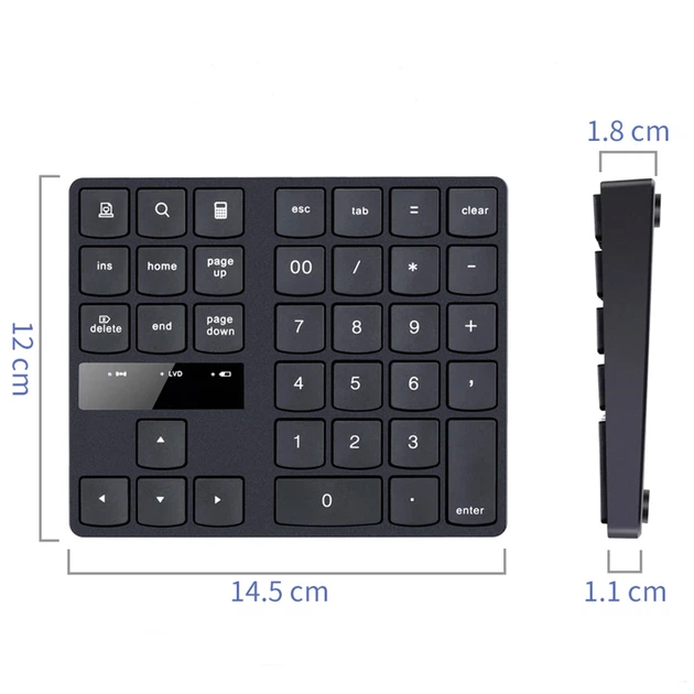 Клавиатура беспроводная BauTech Numeric Keypad чёрная (1012-190-01) - изображение 6