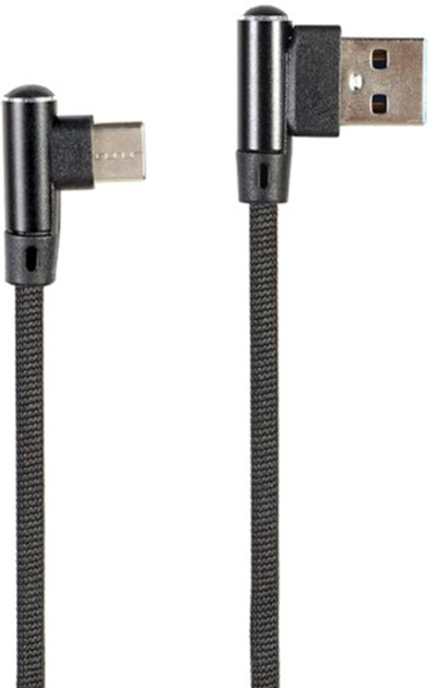 Кабель кутовий Cablexpert USB Type-C to USB 2.0 (CC-USB2J-AMLCML-1M) - зображення 1