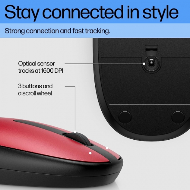 Миша HP 240 BT Wireless Red (195908877721) - зображення 6