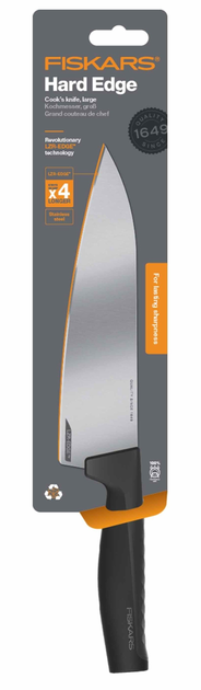 Nóż szefa kuchni duży Fiskars Hard Edge 21 cm (1051747) - obraz 2