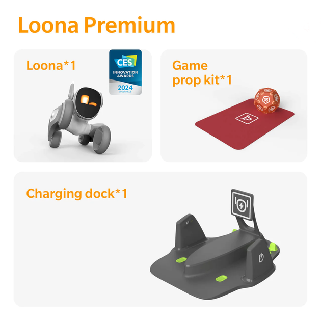 Розумний робот Keyi Loona Robot Intelligent AI Petbot with Emotions Premium Kit - зображення 9