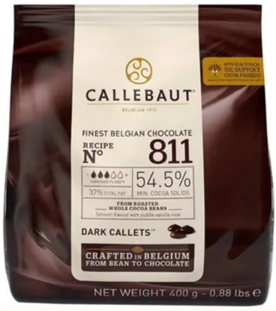 Акція на Шоколад Callebaut №811 бельгійський чорний у формі калет 400 г від Rozetka