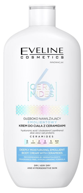 Krem do ciała Eveline Cosmetics 6 Ceramides głęboko nawilżający emolientowy 350 ml (5903416047612) - obraz 1