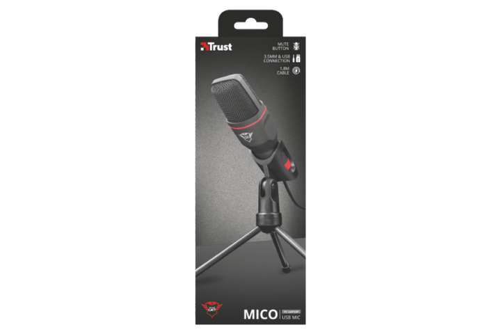Геймерський мікрофон TRUST GXT 212 Mico USB/3,5 (TR23791) - Фото 8 Геймерський мікрофон TRUST GXT 212 Mico USB/3,5 (TR23791) - изображение 8