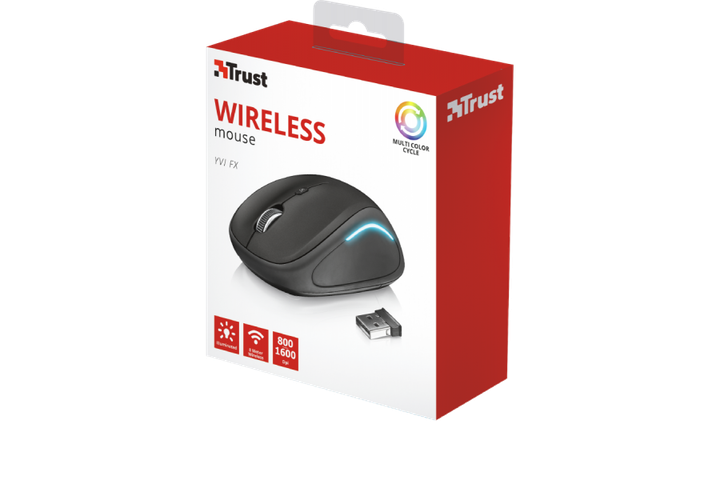 Бездротова миша TRUST Yvi FX wireless mouse - black (TR22333) - изображение 2
