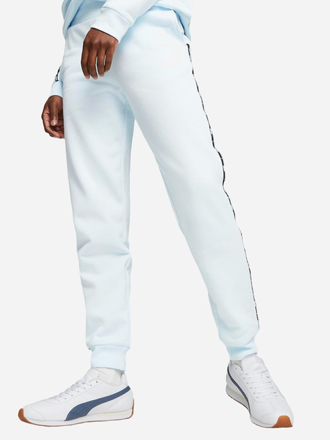 Спортивні штани жіночі Puma Ess Tape Sweatpants Fl Cl Icy 67599969 XS Блакитні (4099684024538) - зображення 1